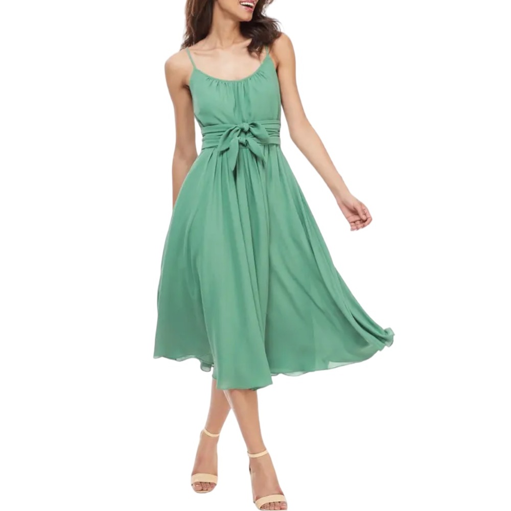 Gal Meets Glam Elsie Double Front Bow Midi Dress size 6 NWT